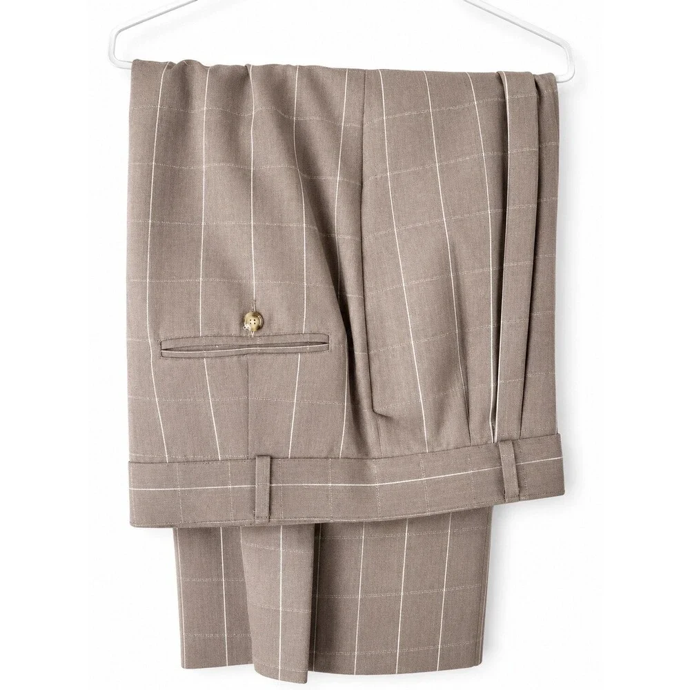 Men’s 2 Piece Walking Suit Size 2X. Very High-Quality, Tan